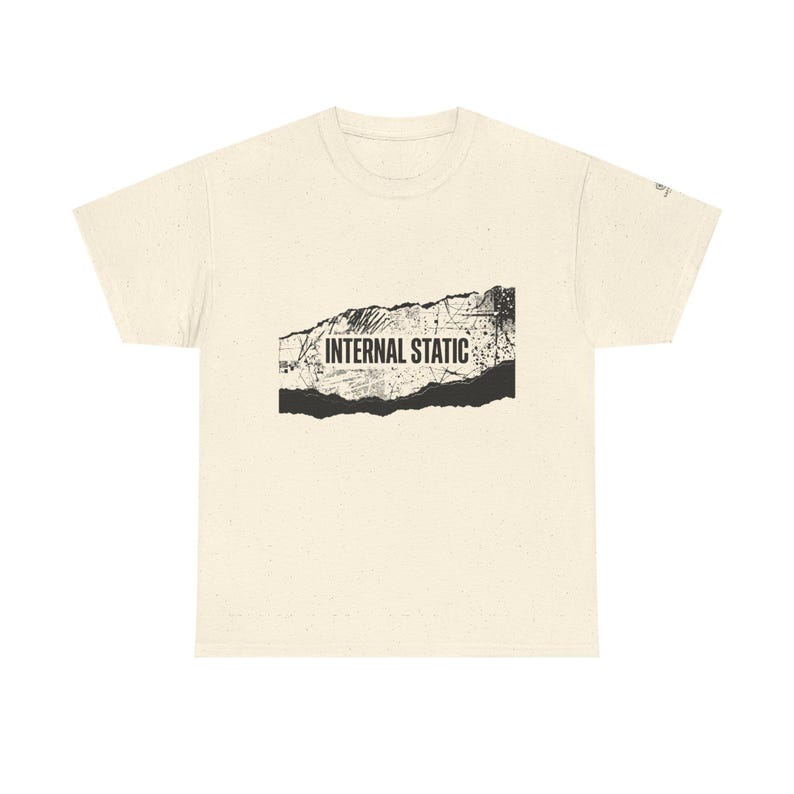 ユニセックス 内部静電気認識Tシャツ、感覚過負荷シャツ、精神的明晰さTシャツ、静かな心グラフィックTシャツ、脳の霧認識シャツ、 画像 6