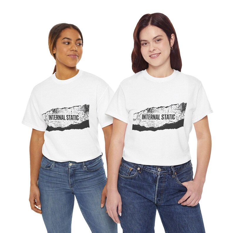 ユニセックス 内部静電気認識Tシャツ、感覚過負荷シャツ、精神的明晰さTシャツ、静かな心グラフィックTシャツ、脳の霧認識シャツ、 画像 15