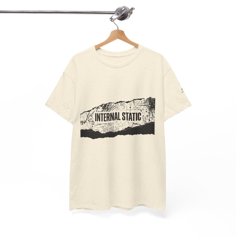 ユニセックス 内部静電気認識Tシャツ、感覚過負荷シャツ、精神的明晰さTシャツ、静かな心グラフィックTシャツ、脳の霧認識シャツ、 画像 10
