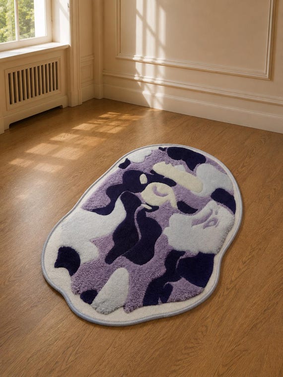 Statement Rug, Colorful Rug, Y2K Room Decor, Streetwear Decor, Bedroom Rug, Funky Area Rug