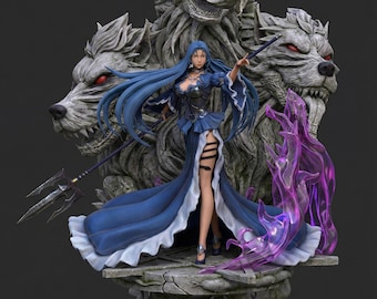 Saint Seiya (Anime) – Pandora Heinstein | Underworld Elegy STL Statue | 3D Print Model | Digital STL File