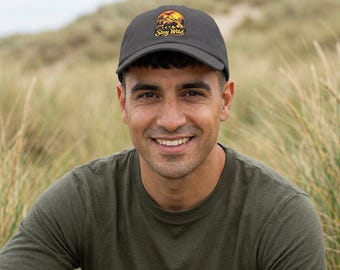 Stay Wild bear patch Classic Dad Cap | outdoors, hiking, nature