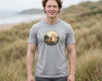カワウソTシャツ｜ヴィンテージ野生動物Tシャツ、カワウソシャツ