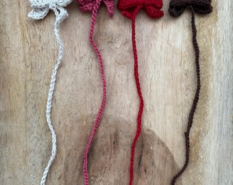 Marcapáginas con nudo de crochet - Hecho a mano