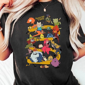 Adventure Time Characters Collage Shirt, Cartoon Network Fan Art Tee