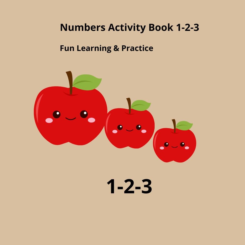 Numbers Activity Book Printable for Kids – Counting & Tracing ...