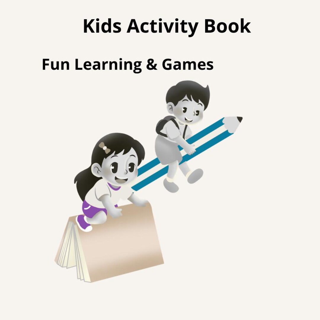 Kids Activity Book Printable - Etsy