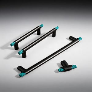 Türkiser Schrankknauf, nordische Hardware für Kleiderschrank, Küche, Schuhablage