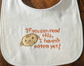 Embroidered Baby Bib
