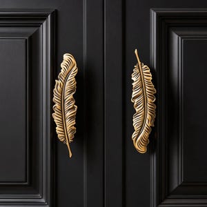 Messing ladegrepen | Vintage gouden handgrepen voor badkamermeubel in keuken