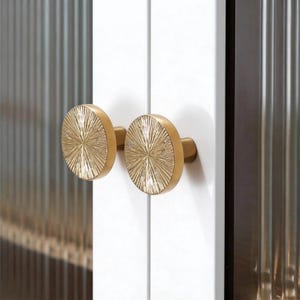 Textured Brass Cabinet Pull ，Farmhouse Kitchen Hardware，Bathroom Vanity Pull