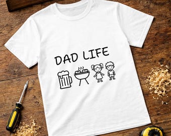 Dad Life, Unique, Dad’s T-shirt slogan, Png design, Father’s T-shirt, Sublimation printing, fun design, Dad gift