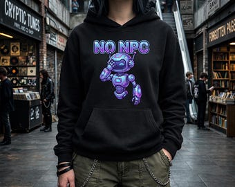 No NPC T-shirt, Meme T-shirt slogan, Png, Genalpha T-shirt, Sublimation printing, GenZ shirt, Teenager gift, Digital Download.