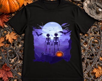 Skeleton Couple PNG T-shirt Sublimation printing Instant Download