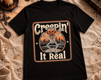 Creepin It Real skeleton dancing T-shirt Sublimation printing Instant Download