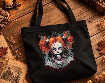 Gothic Halloween Girl PNG T-shirt Sublimation printing Instant Download