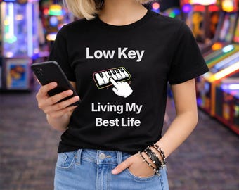 Low Key Life, Meme T-shirt slogan, Png design, Genalpha T-shirt, Sublimation printing, fun design, Teenager gift, Digital Download.
