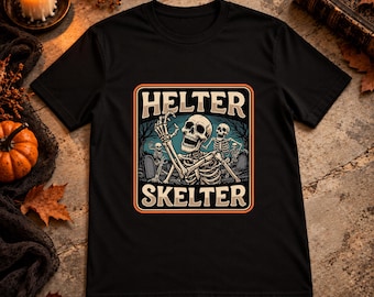 Halloween Helter Skelter skeleton T-shirt Sublimation printing Instant Download
