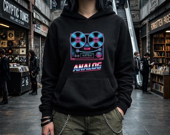 Analog tape deck, Retro T-shirt slogan, Png design, Genalpha T-shirt, Sublimation printing, fun design, Teenager gift, Digital Download.