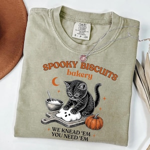 Kitty Biscuits PNG, Spooky Black Cat Sublimation Design, Halloween Baking Digital Download, Vintage Fall Cat PNG