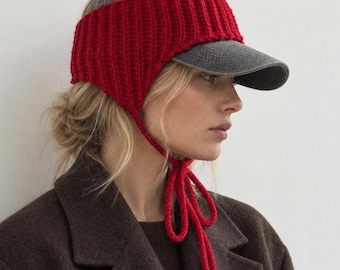 Merino Ear Flap Head Band Over Cap Scarf, Wool London Scarf