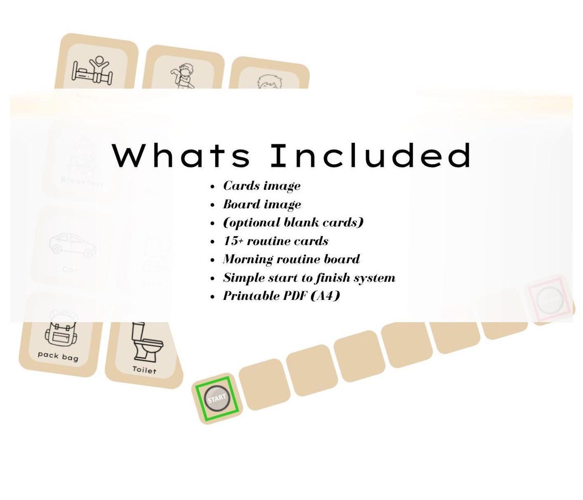 ADHD Morning Routine Chart | Visual Timetable for Kids, Autism, SEN ...