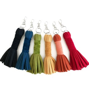 tassel keychain, velvet tassel for bag, velvet keychain, bag tassel charm, stocking stuffers, purse charm, handbag tassel charm
