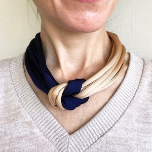 statement necklaces for women, navy and gold tribal necklace, mom christmas gift, african bib necklace, chunky choker, knotted necklace