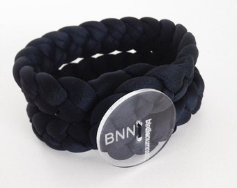 statement bracelet for women, chunky black cuff
