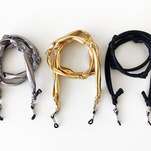 Set of 3 - eyeglasses and face mask fabric lanyards, mask sunglasses chain, stocking stuffers