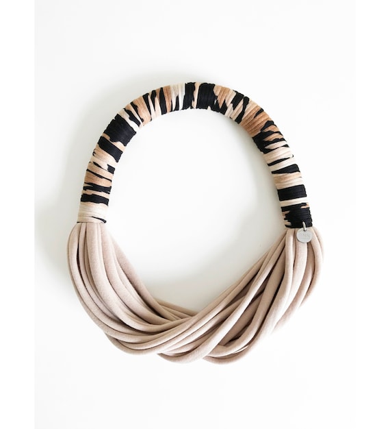 Statement Necklace Jersey Necklace Fabric Statement Choker