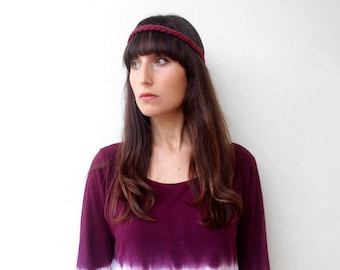 braided headband, yoga headband, cotton headband, boho headband, tribal headband, sports headband, hippie headband, headband for men