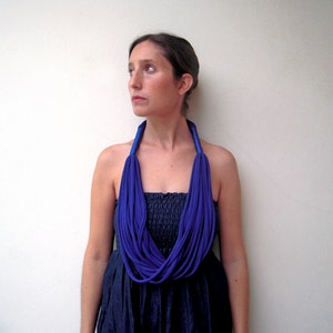 long statement necklace, chunky fabric necklace, african inspired tribal necklace, layered necklace