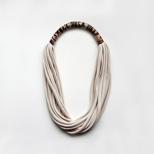 unique gift for mom, mom necklace, statement fabric necklace, contemporary jewelry