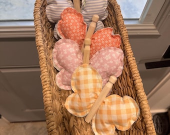 Repurposed Quilted Butterflies for Summer Decorations or Nursery