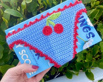 Crochet Bikini Thong Bookmark Book Lovers Gift Bookish Bundle Book Club Bookstagram