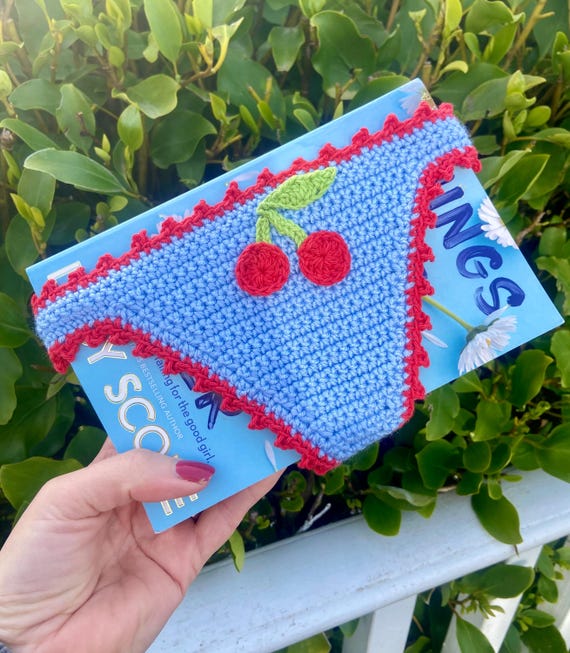 Crochet Bikini Thong Bookmark Book Lovers Gift Bookish Bundle Book Club Bookstagram