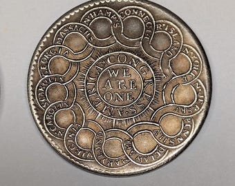 Fugio Cent Restrike: Continental Congress Commemorative Coin, Cupronickel (39mm)