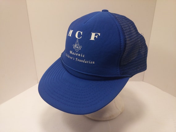 Vintage 1980s Snapback Baseball Cap - MCF Masonic… - image 1