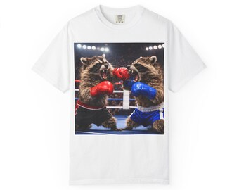 Boxing Raccoons T-shirt | Raccoon Fighters Illustration
