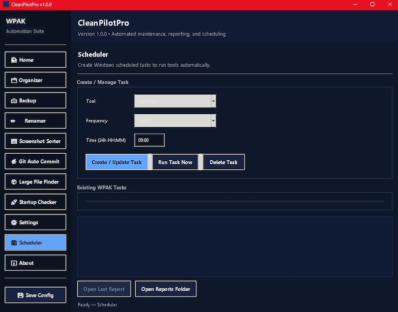 CleanPilotPro: Windows-automation, underhåll, säkerhetskopiering, rapportering (ingen prenumeration) bild 3