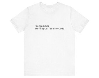 Programmerare som förvandlar kaffe till kod T-shirt | Programmerare T-shirt