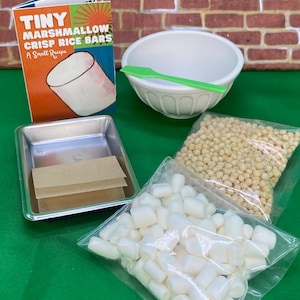 DIY Tiny Marshmallow Reis Riegel - Echter Mini Koch Kit