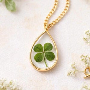 Four Leaf Clover Necklace (Real!)