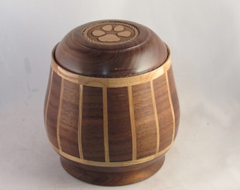 Pet Urn/Up To 45 lbs/Pet Urn/pet urn for dogs/pet urns for cats/custom pet urns/wood pet urns/ turned wood urns/