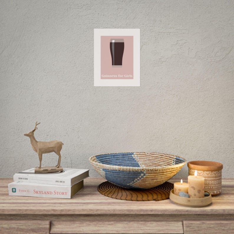 Guinness for Girls Poster | Rolled Poster, Beer Art Print afbeelding 4