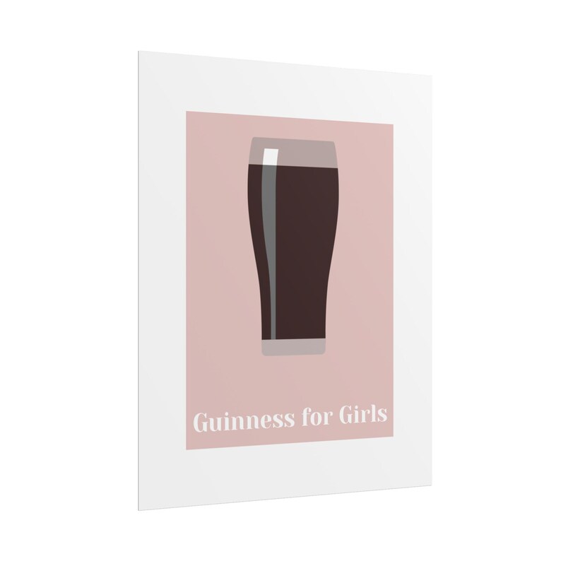 Guinness for Girls Poster | Rolled Poster, Beer Art Print afbeelding 3
