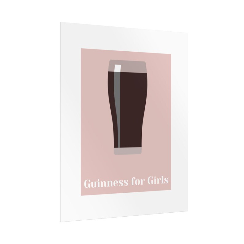 Guinness for Girls Poster | Rolled Poster, Beer Art Print afbeelding 8