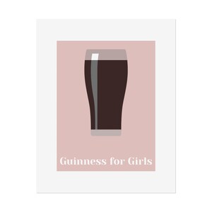 Guinness for Girls Poster | Rolled Poster, Beer Art Print afbeelding 6
