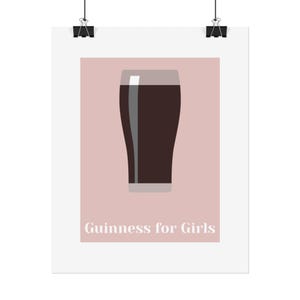 Guinness for Girls Poster | Rolled Poster, Beer Art Print afbeelding 7